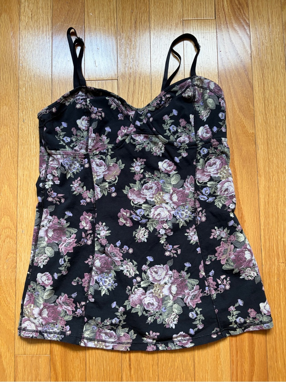 Aritzia floral bustier